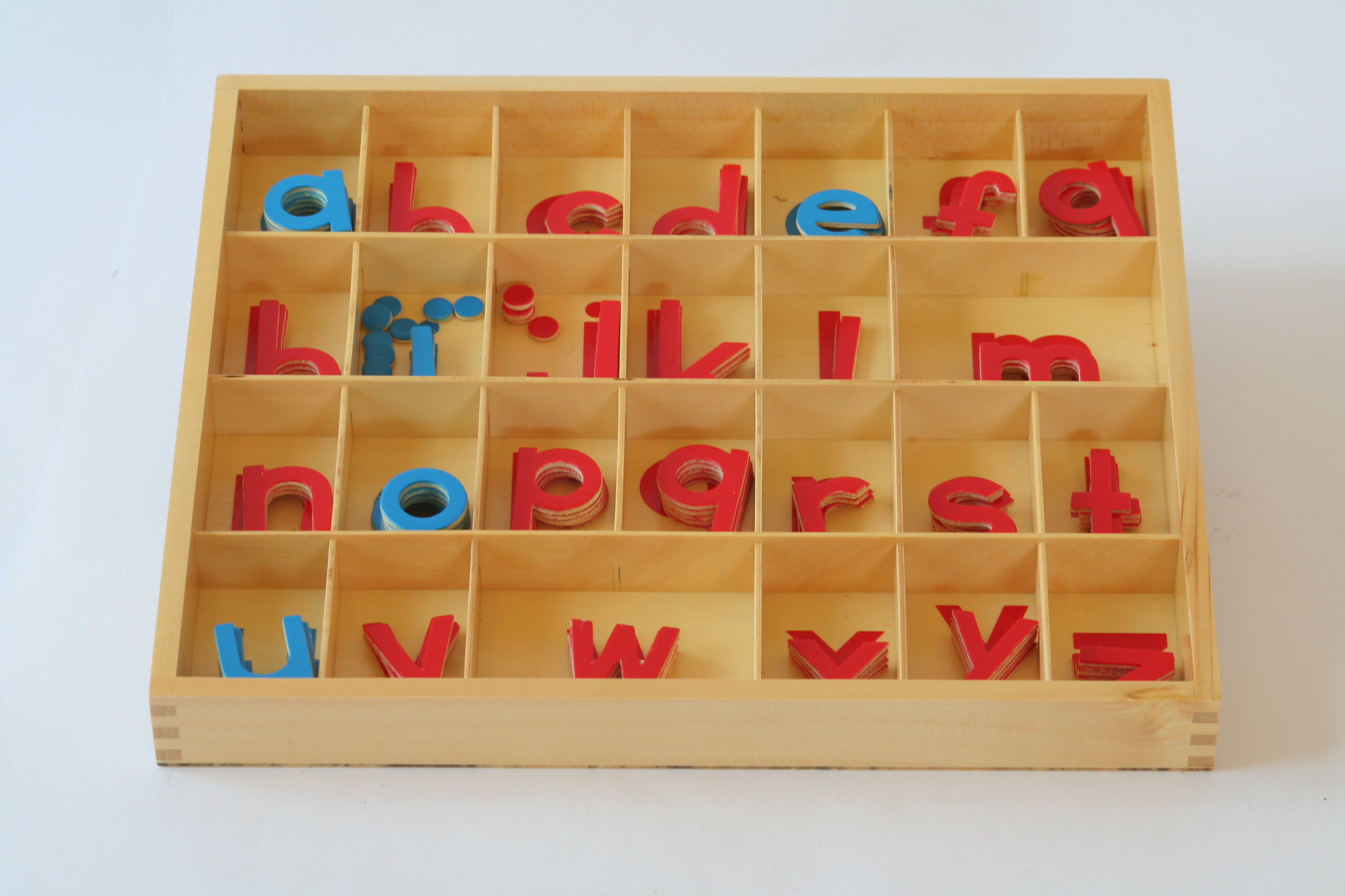 Small Movable Alphabet, Wood Montessori PreSchool Supplies
