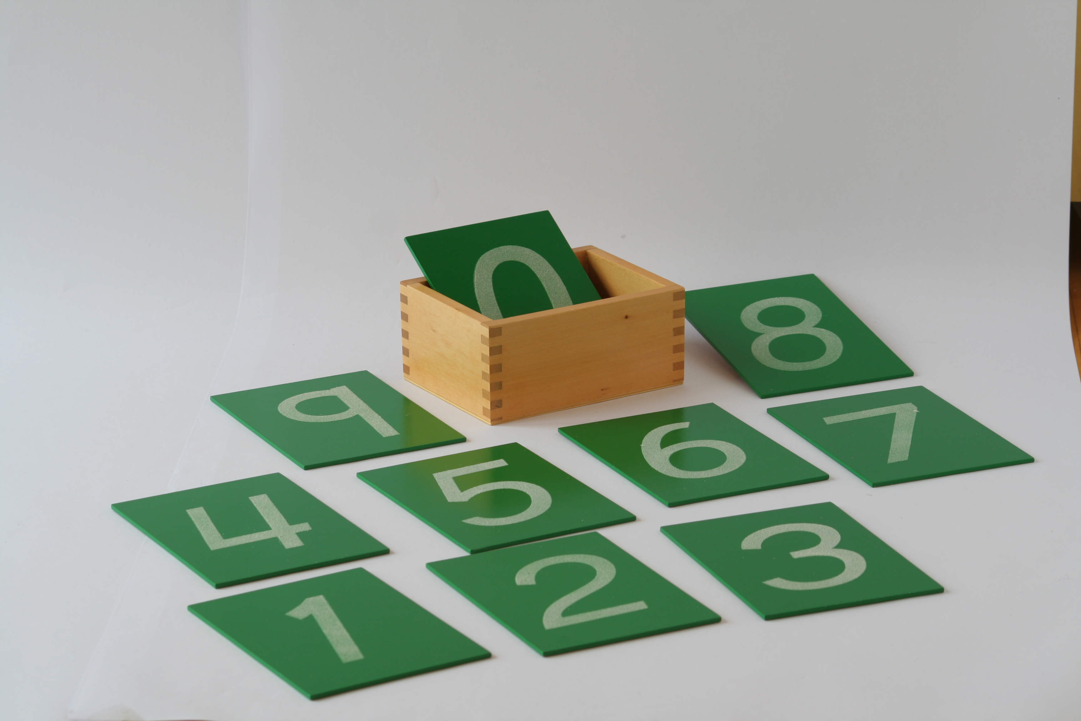Sandpaper Numbers with Box Montessori PreSchool Supplies