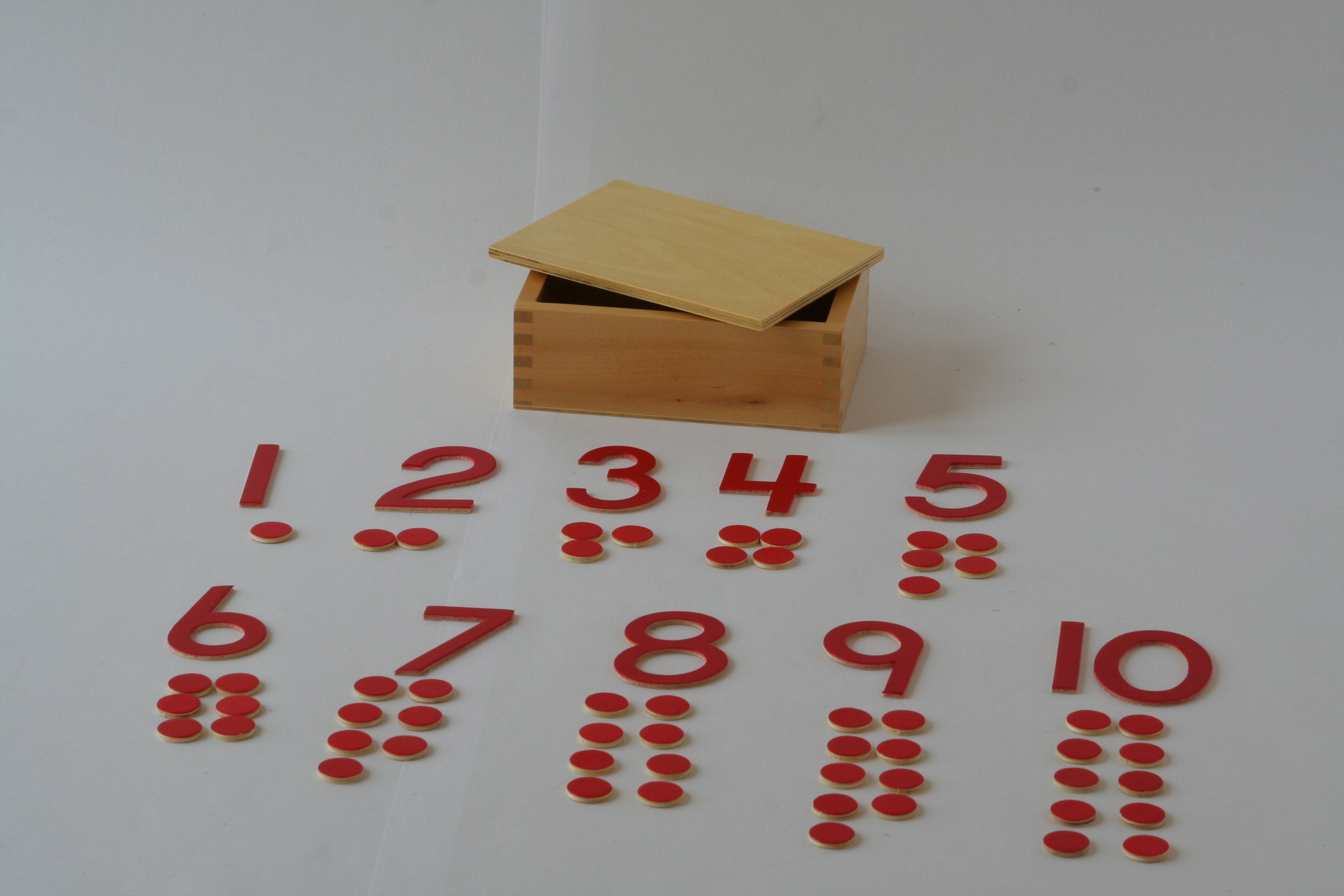 CutOut Numerals & Counters Montessori PreSchool Supplies
