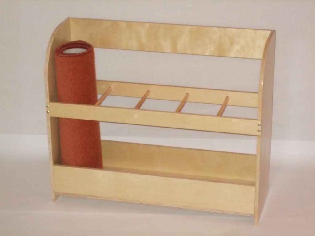 Mat stand for 5 mats 72 4 x 25 x 60cm montessori pre school supplies