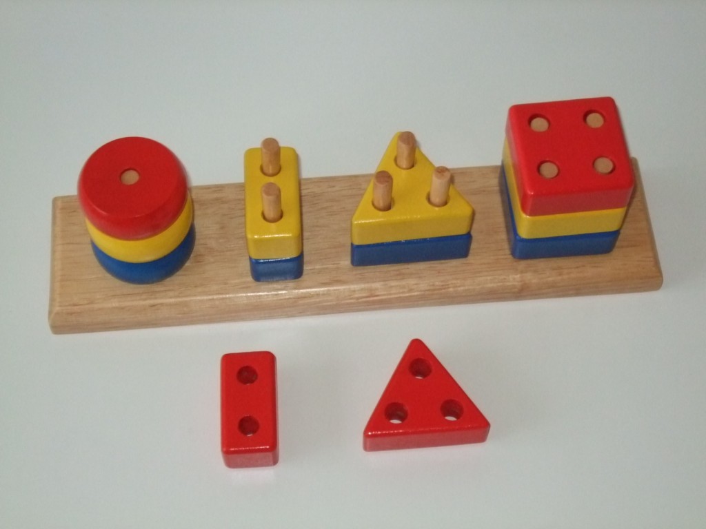 wooden shape stacker