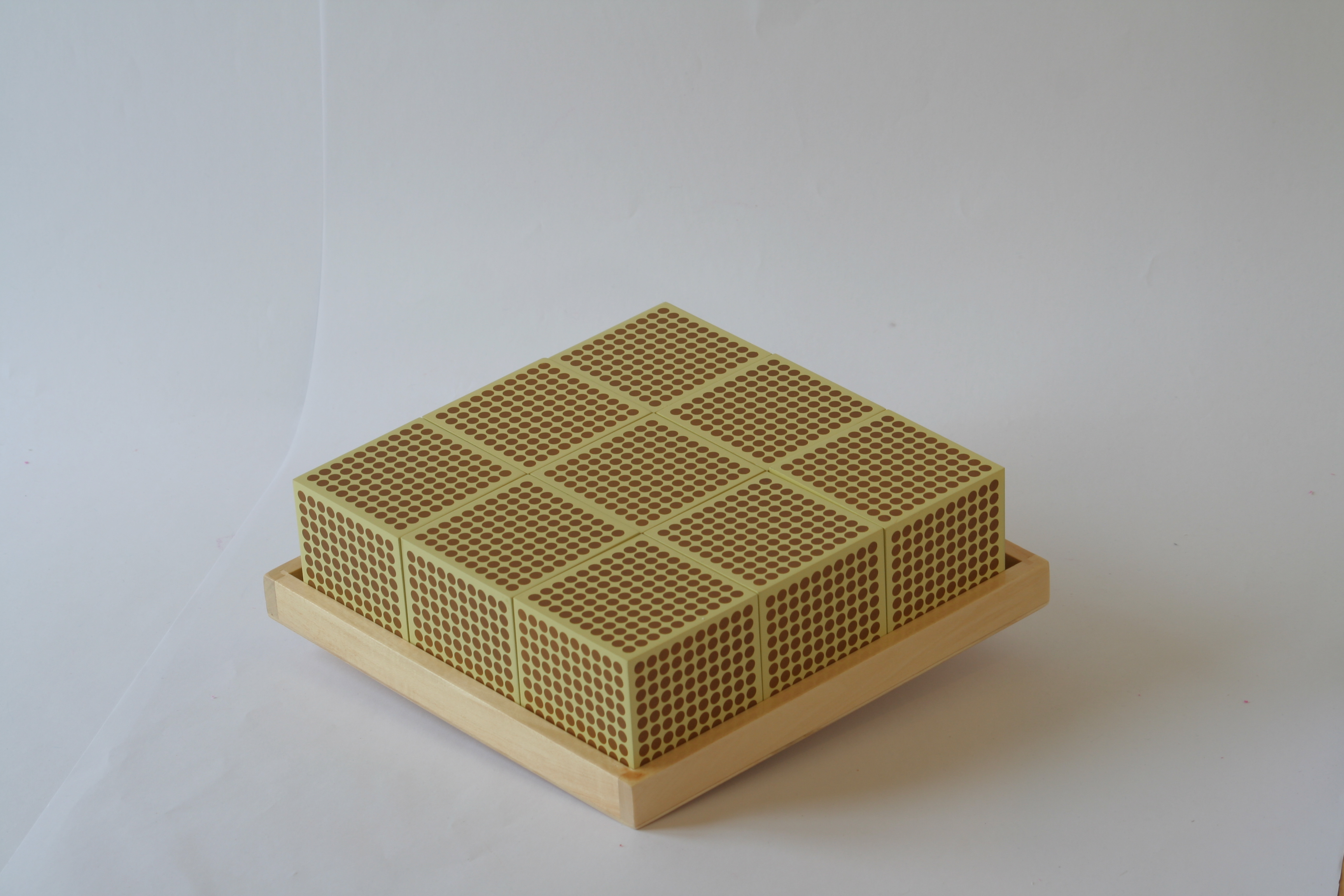 9 Wooden Thousand Cubes | Montessori Pre-School Supplies