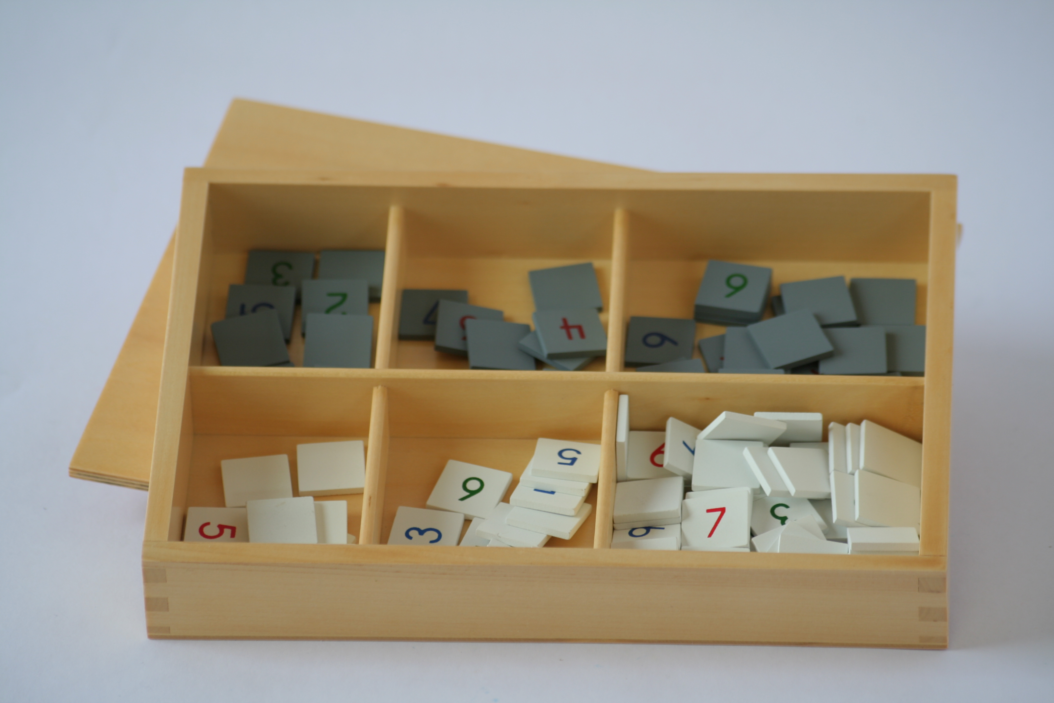 Number tiles for checker board Montessori PreSchool Supplies