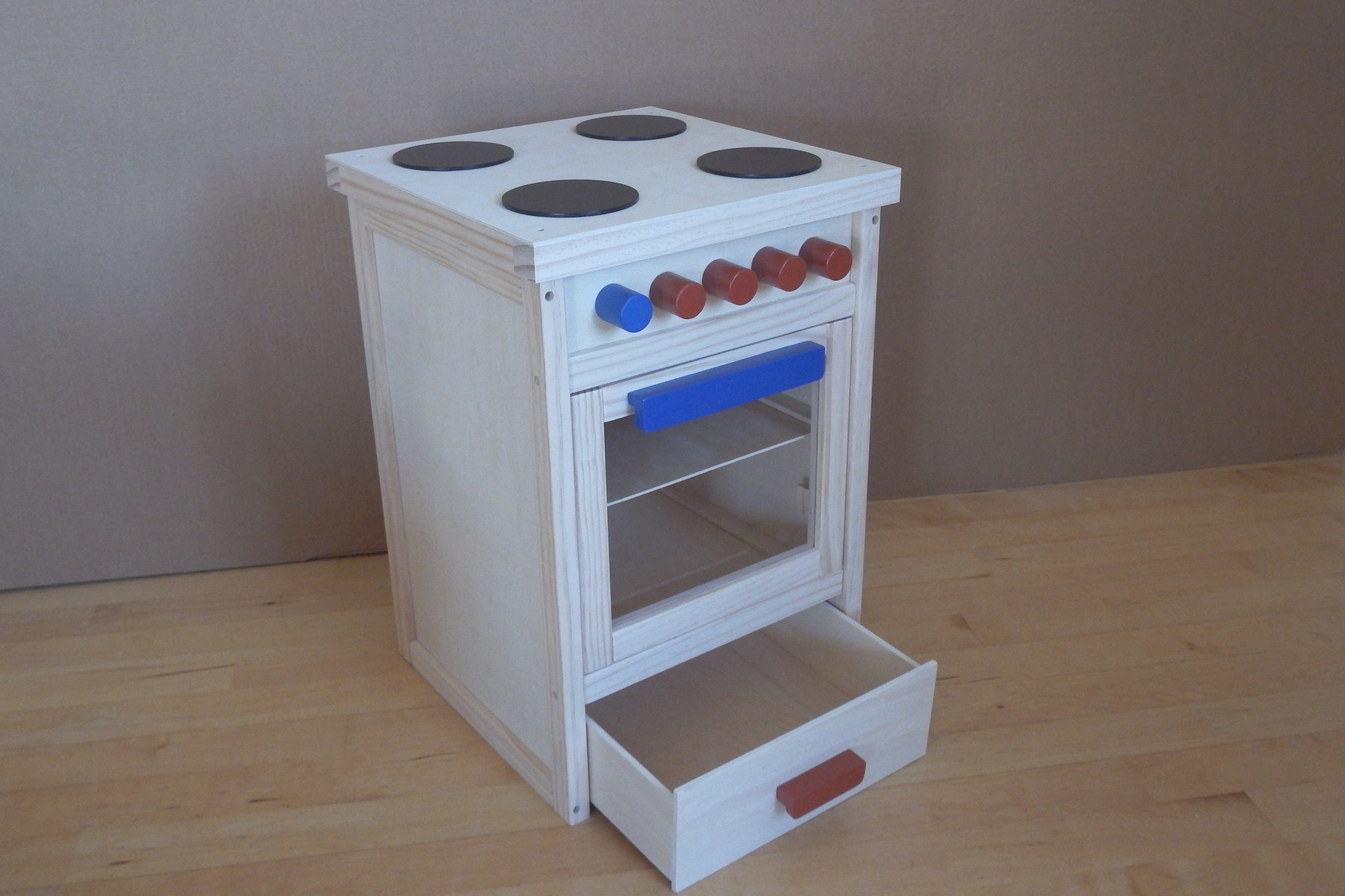 Play cooker unit (34cm x 34cm x 50cm) Montessori PreSchool Supplies